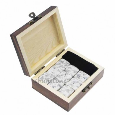 Wooden Box Amazon Top Satıcı Şərab Accessories şərab Cooler Whiskey Stone