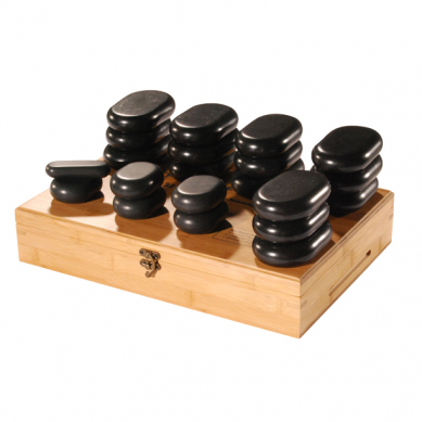 kit de massagem com pedras mais vendido da amazon 21 pcs pedra preta de grau profissional suave