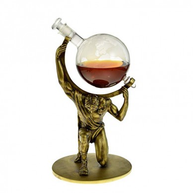 Globe Liquor Decanter Whiskey Decanter Anniversary Gift for Couple