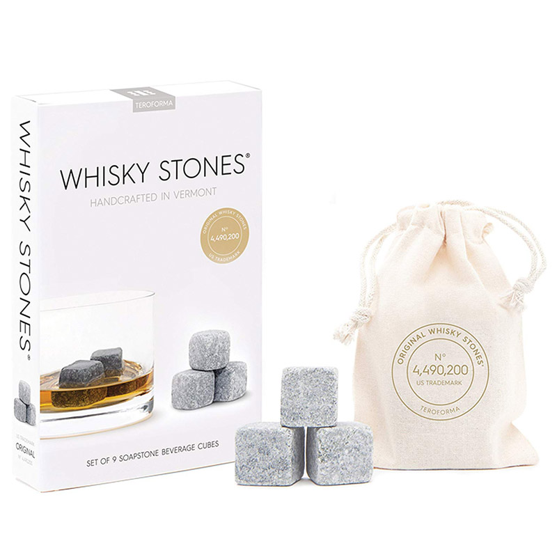 Competitive Price for Crystal Wine Decanter - CLASSIC Whisky Stones Handcrafted Soapstone Beverage Chilling Cubes Set of 9 – Shunstone