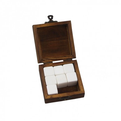 9 pcs Pearl White Whiskey Stone Set Gift Box Chilling boleh diguna semula Ice Cubes Whiskey untuk Ibu Bapa