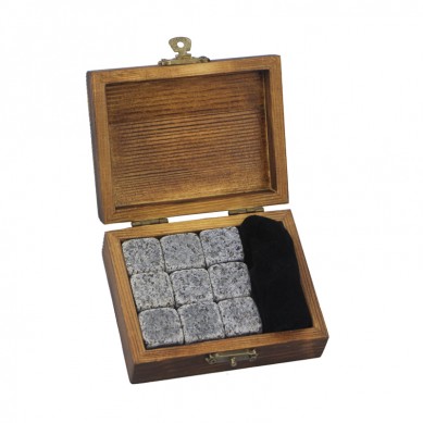 Невеликий дерев'яний подарунок 9 шт 654 Вина чиллерна Rocks Віскі камінь Dice Ice Cube Customized Логотип Віскі Камені, багаторазові Віскі Ice Stones