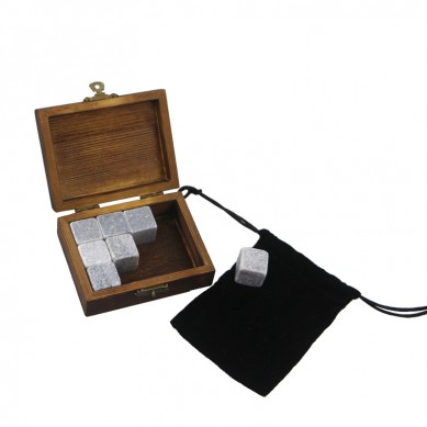 Premium Corporate Gift Set soapstone Whiskey Stone Rock Ice Cube Custom Promotional Gift Set