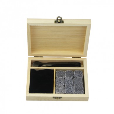 9 Stück von 654 Premium-personalisierte Geschenke Box Set mit eingraviertem Logo Rocks Whiskey Chilling Steine ​​Direkt Hersteller Ice Stones