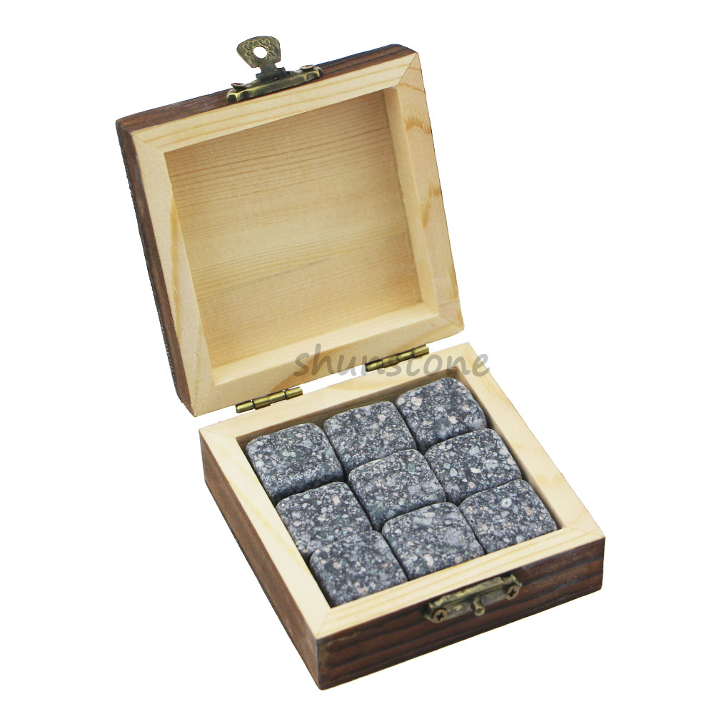 China Gold Supplier for Mosaic Marble - 9 pcs of Premium Corporate Gift Set Whiskey Stone Rock Whiskey Glass Whiskey Stone and Custom Promotional Gift Set Wholesale Price Best – Shunstone