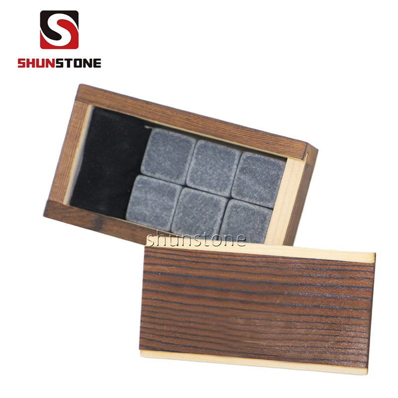 Manufacturer for Whiskey Stone And Glass - Combination Reusable Ice Cubes Whiskey Stone Wooden Box Set New Design Chapters Whiskey Stones with Great Price High Quality – Shunstone