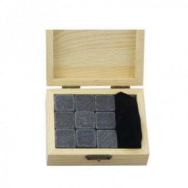 Log colour 9 pcs of Mongolia Black Whisky Stones Rocks Whiskey Wine Tea Drink Cooler Cooling Ice Cube Reusable ice cubes for drinks