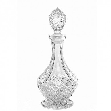 Wholesale Price China Whiskey Stone Set -
 Crystal Lead Free Crystal Liquor Decanter with Stopper Round – Shunstone