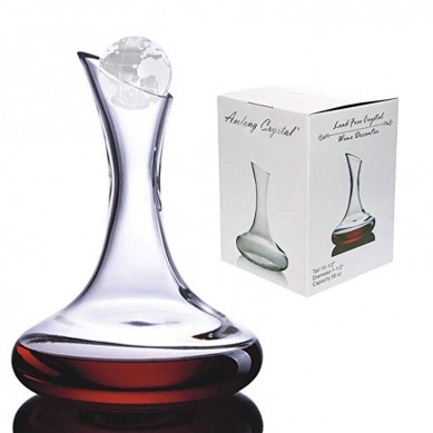 Crystal Lead Free Crystal Wine Decanter Wine Gift Wine Accessories Large with Globe Stopper