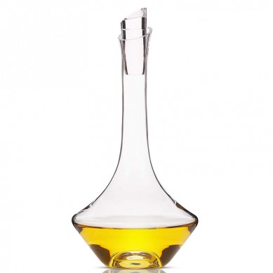 Carafe en cristal pour alcool Whisky Scotch Capacité 720 ml avec bouchon carré dans une boîte cadeau