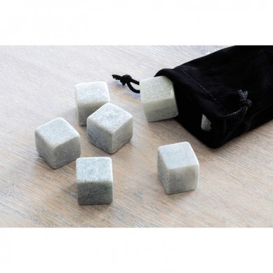 סלעי קרח ויסקי כמות גבוהה מצמררים אבן 9 יח 'של הרולינג ויסקי עם שקית קטיפה בקופסא נייר
