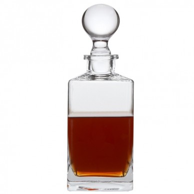 Wine Liquor and Whiskey Decanter with Glass Stopper 32 Oz