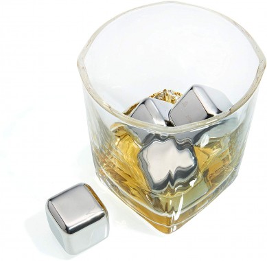 Whiskey Stones Gift Set Chilling Stones Whisky Glasses Tongs Coasters in Elegant Gift Box