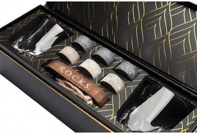 Whiskey Chilling Stones Gift Set for Men as birthday gift