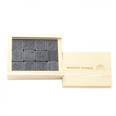 12 pcs of Whiskey Stones Gift Set to Keep Your Drink Pristine Hotselling Gift Set with Diamond Shape Basalt Stone best Bar Accessories