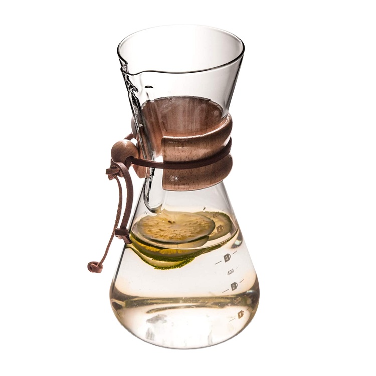 Factory directly supply Whiskey Ice Rocks - 20oz 600ml glass pour over coffee sharing pot – Shunstone