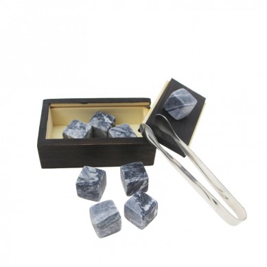 Bar Tools Bevordering Whiskey Gift Set Wyn Accessory Cooler maat Whiskey Stones Glase in Pine hout kis Ice Verkoeling Cube