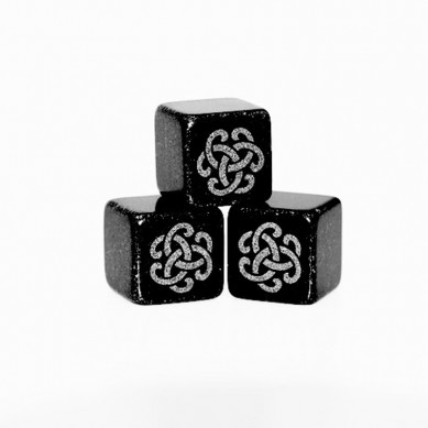 Absolute Black Whisky Stone Cube with Laser Logo