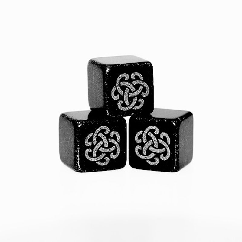 Hot sale Whiskey Stones Disk - Absolute Black Whisky Stone Cube with Laser Logo – Shunstone