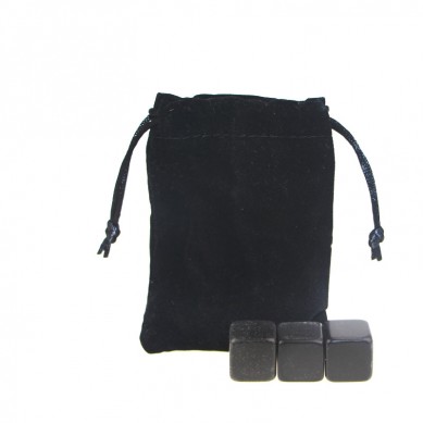 Hot selling High quality Chilling Stones set with Black Velvet bag
