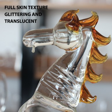 Etched horse Animal shaped wine Decanter