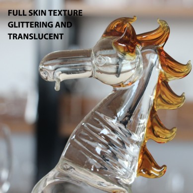 Etched horse Animal shaped wine Decanter