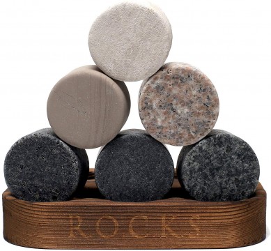 Whiskey Chilling Stones Gift Set for Men as birthday gift