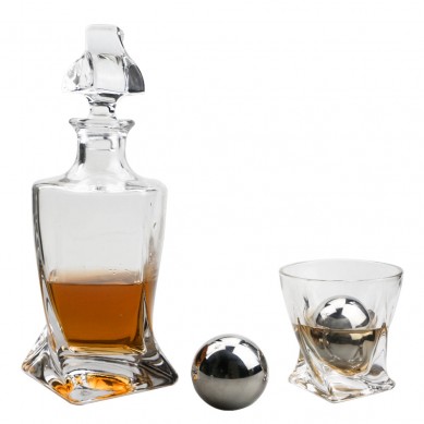 Custom package Whiskey Stones Stainless Steel Ice Cube Metal Reusable Balls by OEM gife box