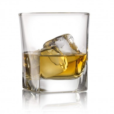 Double Old Fashioned Whiskey Glass with Heavy Base Rocks Barware Glasses for Scotch Bourbon