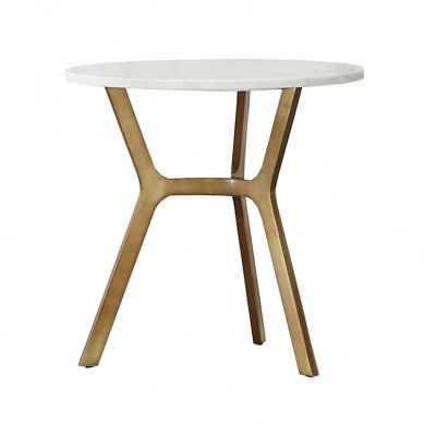 I-Marble Ayva Nesting Coffee Tables Isethi Yamathebula Ekhofi angu-2 Ane-Golden Faceted Accent Tabula likanokusho letiye