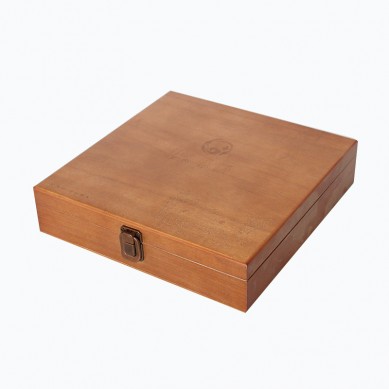 SHUNSTONE Vysoce kvalitní dřevěná ručně vyráběná dárková krabička se zámkem