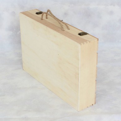 SHUNSTONE Customized Logo Design Wooden Pine wood Wine Box For Wedding Business Gift