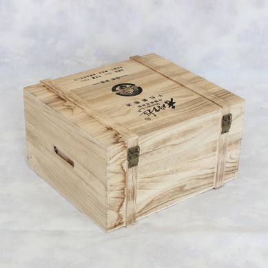 SHUNSTONE Custom logo wooden wine box pack wood boxes for wine