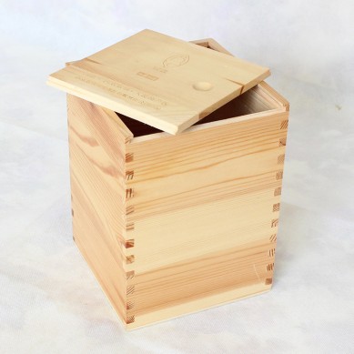 SHUNSTONE Wood square sliding lid storage packaging box