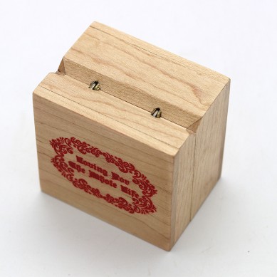 SHUNSTONE Decorative small wooden boxes for gifts presents with logo