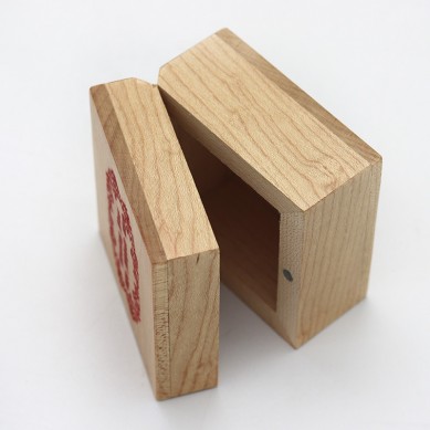 SHUNSTONE Decorative small wooden boxes for gifts presents with logo