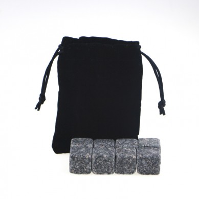 New Arrivals 2019 Natural Chilling Stones set with Black Velvet bag