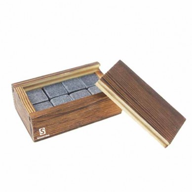 Calidad fábrica de productos al por mayor de 8pcs rocas negras escalofriantes mongoles whisky tártaro cajas de regalo Precio más bajo