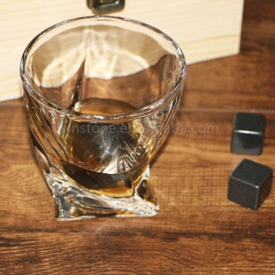 Amazion choice Cooling Stone Set bar twistle Whiskey Glasses Ice Cube Set by wooden gift set