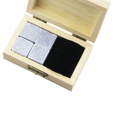 Cubo de xeo artesanal esteatita Piedras de frío Piedras de whisky Set de regalo Accesorios de bar Pedra de whisky