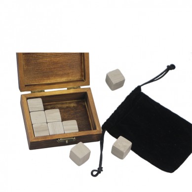 Groothandel Gray Serpegiante Whiskey Koue Cubes Beste Geskenk Whiskey Stones Whiskey Gift Set Brand New Stone van Staal met hoë kwaliteit