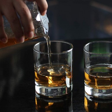 Premium Scotch Glasses Bourbon Glasses Old Fashioned Drinking Glassware 10 oz whiskey glass