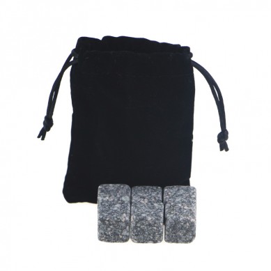 New Arrivals 2019 Natural Chilling Stones set with Black Velvet bag