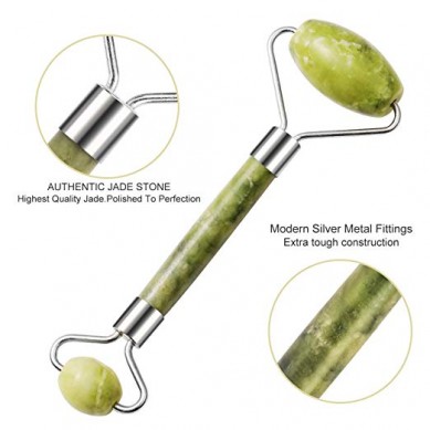 2 Jade Rollers Jade Facial Massage Roller Brightens Evens Skin