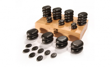new product ideas 2019 Black Basalt Energy Hot Stone 36 Sets New Product Best Selling SPA Natural Smooth Energy Massage Stone