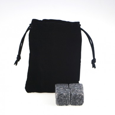 New Arrivals 2019 Natural Chilling Stones set with Black Velvet bag