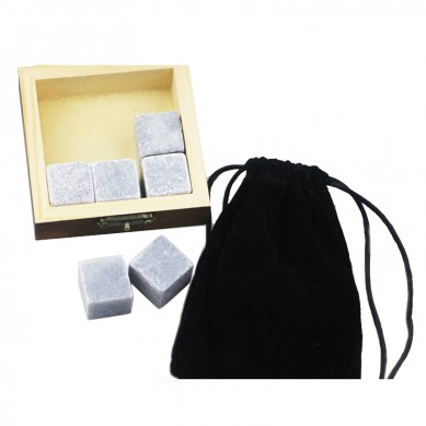 2019 top firotina 6 pcs Mongolya whisky Black kevir gift Whiskey Ice Stones Drinks Cooler Cubes Natural seqemê Whiskey Stones Bi Box Gift