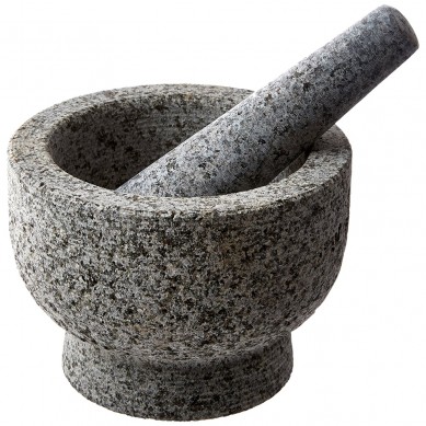 Unpolished Granite Mortar and Pestle 6 Inch by Jamie Oliver