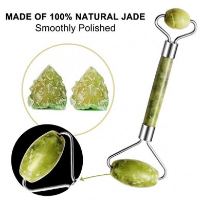 2 Jade Rollers Jade Facial Massage Roller Brightens Evens Skin