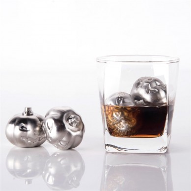 SHUNSTONE Factory Cheap Best Reusable Ice Cubes Stainless Steel Pumpkin Shape